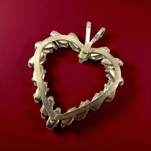 10K Yellow Gold Cubic Zirconia Heart Pendant 0.99g - Picture 2 of 6